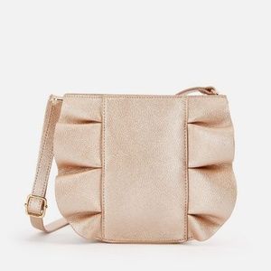 Ruffle Around The Edges Crossbody Bag